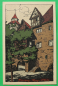 Preview: AK Nürnberg / 1910-20 / Litho / Burg von Osten auf der Burg Tor / Künstler Steinzeichnung Stein-Zeichnung / Monogramm L